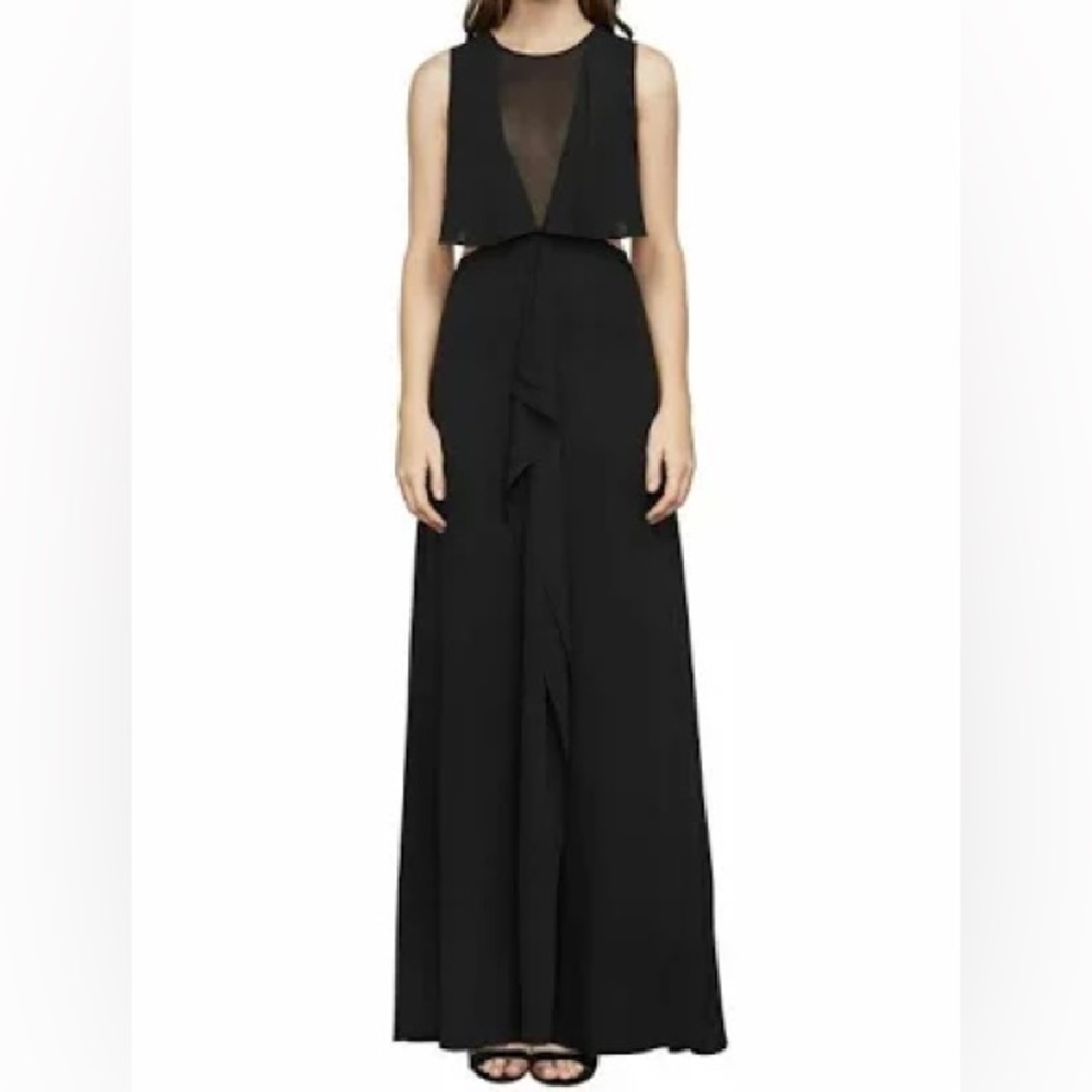 BCBGMAXAZRIA FIONA Gown silky georgette embellished SZ 6 NWT